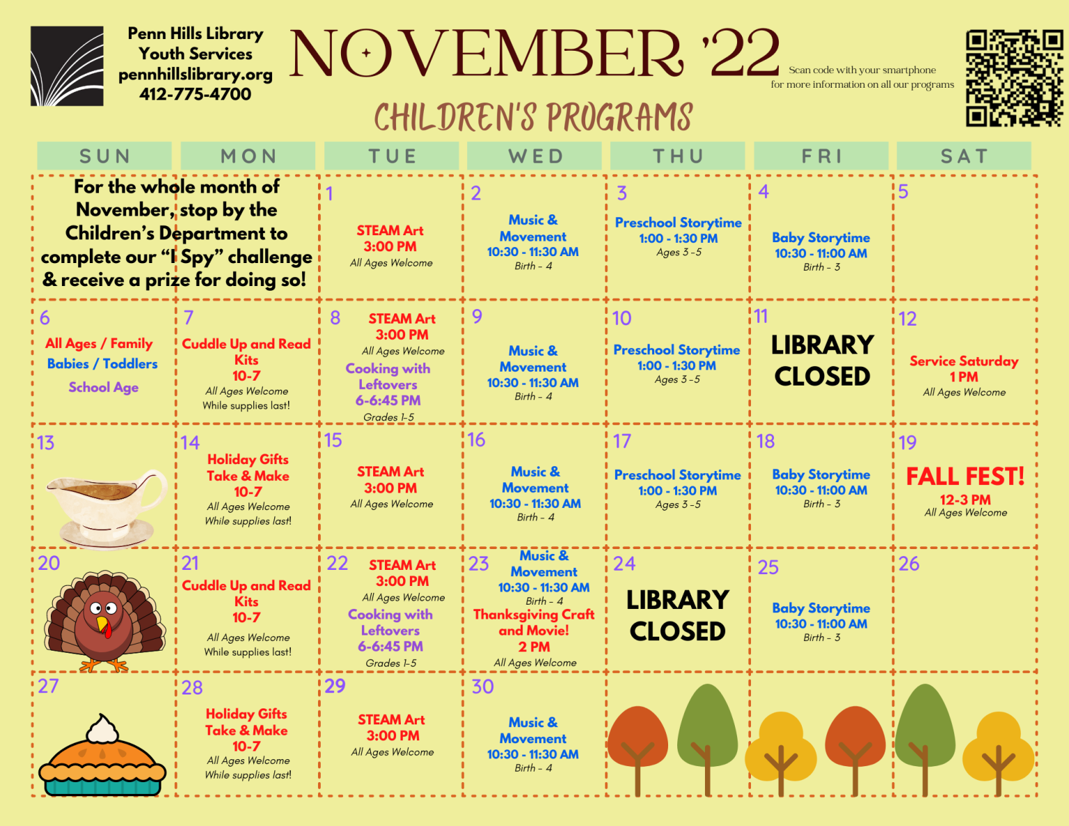 Programs and Calendars Penn Hills Library